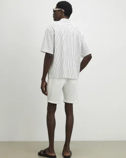 White Slim Fit Shorts
