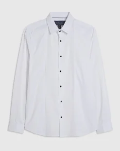 White Slim Fit Stretch Dress Shirt