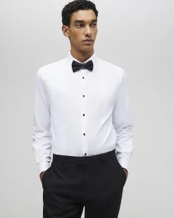 White Slim Fit Stretch Dress Shirt