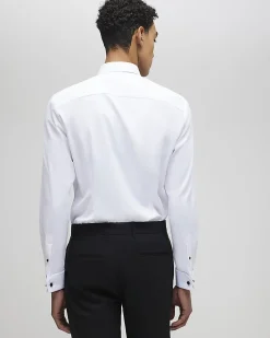 White Slim Fit Stretch Dress Shirt