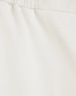 White Slim Fit Textured Shorts