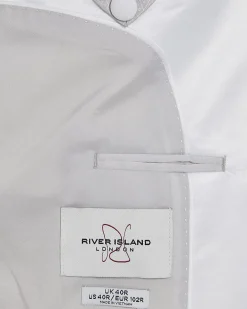 White Slim Fit Tuxedo Jacket