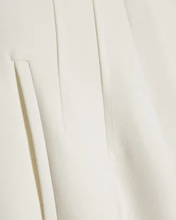 White Tailored Cigarette Trousers