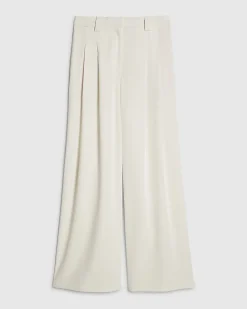 White Tailored Wide Leg Trousers