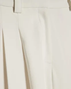 White Tailored Wide Leg Trousers