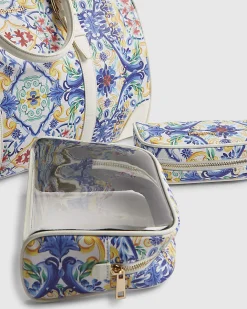 White Tile Print Barrell Bag Bundle