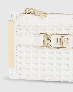 White Weave Mini Purse