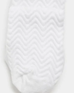 White zig zag socks multipack