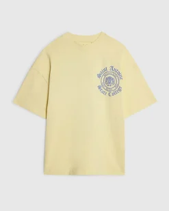 Yellow Cotton Saint Antoine Crest T-Shirt