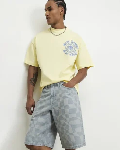 Yellow Cotton Saint Antoine Crest T-Shirt