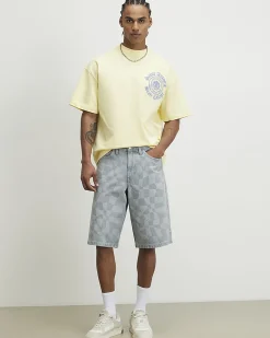 Yellow Cotton Saint Antoine Crest T-Shirt
