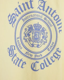 Yellow Cotton Saint Antoine Crest T-Shirt