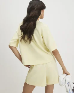 Yellow Drawstring Shorts