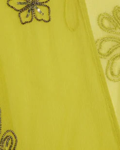 Yellow Embellished Kaftan