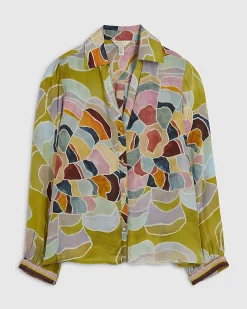 Yellow Floral Button Down Shirt