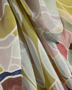 Yellow Floral Print Sarong