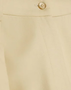 Yellow High Waisted Tapered Trousers
