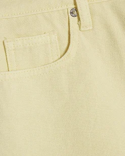 Yellow Hotpant Denim Shorts