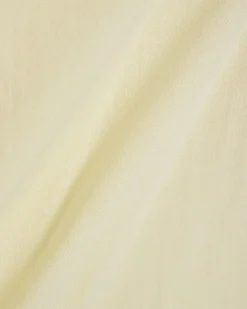 Yellow Linen Blend Asymmetric Midi Dress
