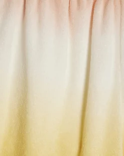 Yellow Ombre Towelling Shorts