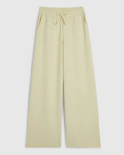 Yellow Premium Drawstring Wide Leg Joggers