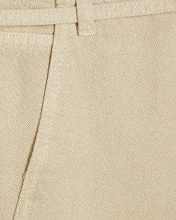 Yellow Skinny Belt Wide Leg Jeans
