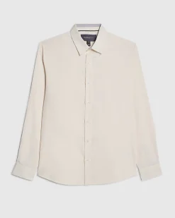 Yellow Slim Fit Premium Cotton Blend Shirt