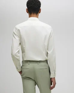 Yellow Slim Fit Premium Cotton Blend Shirt